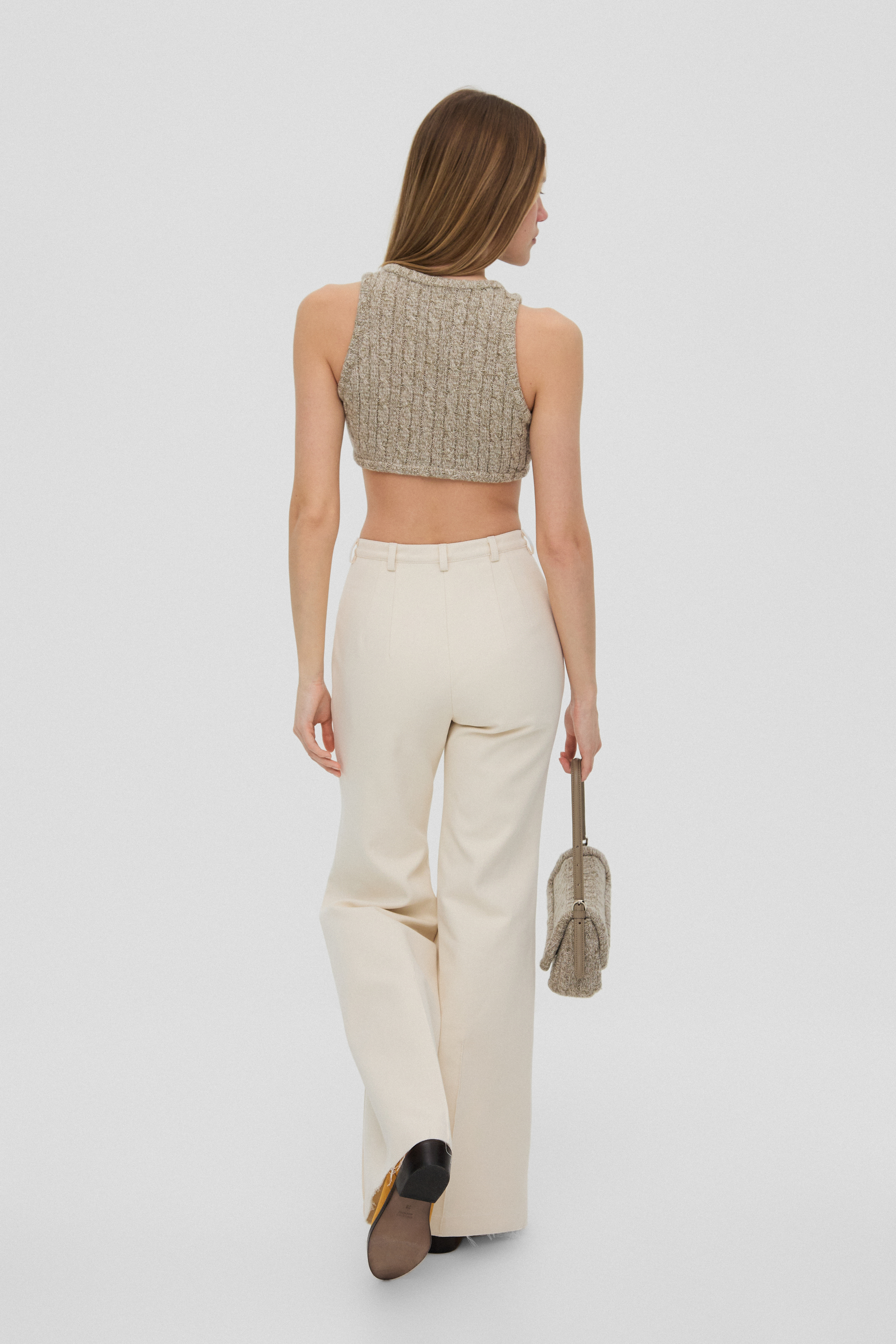 BUTKAT TROUSERS IN CREAM COTTON